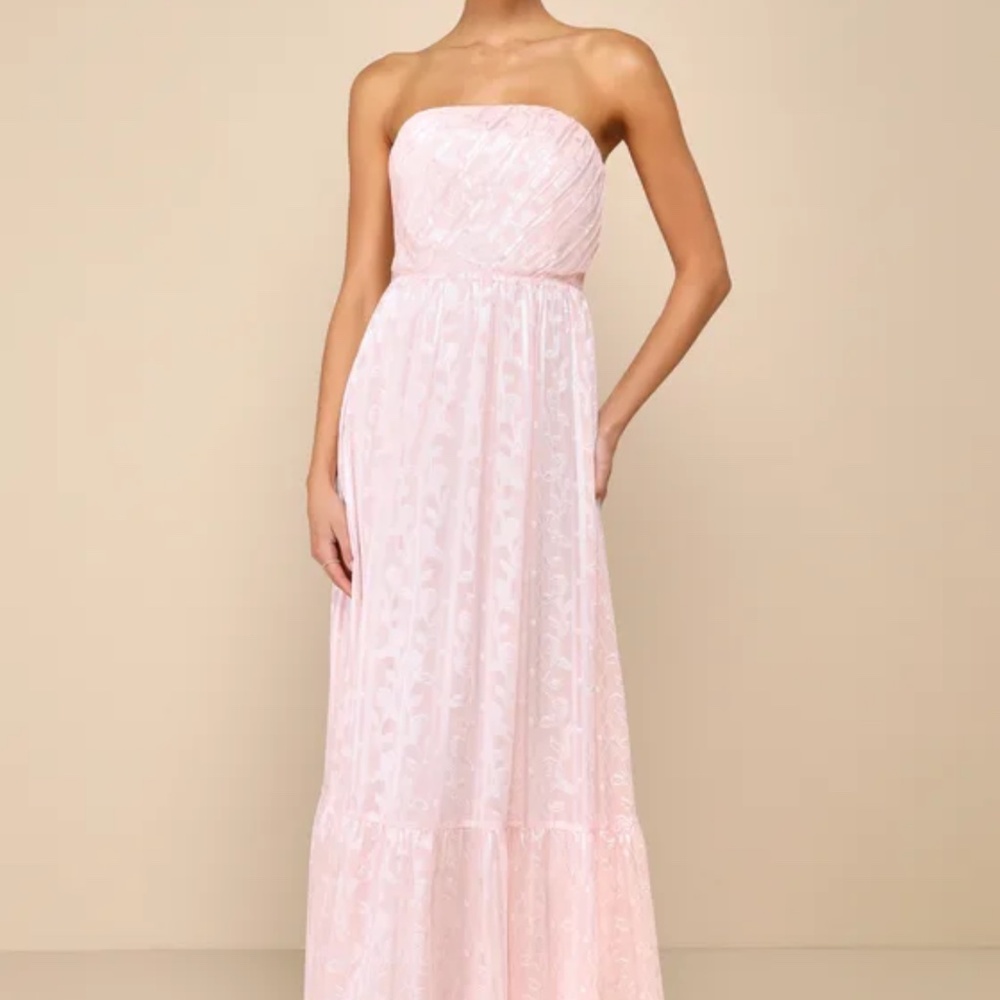 Lulus Baby Pale Pink Maxi Dress